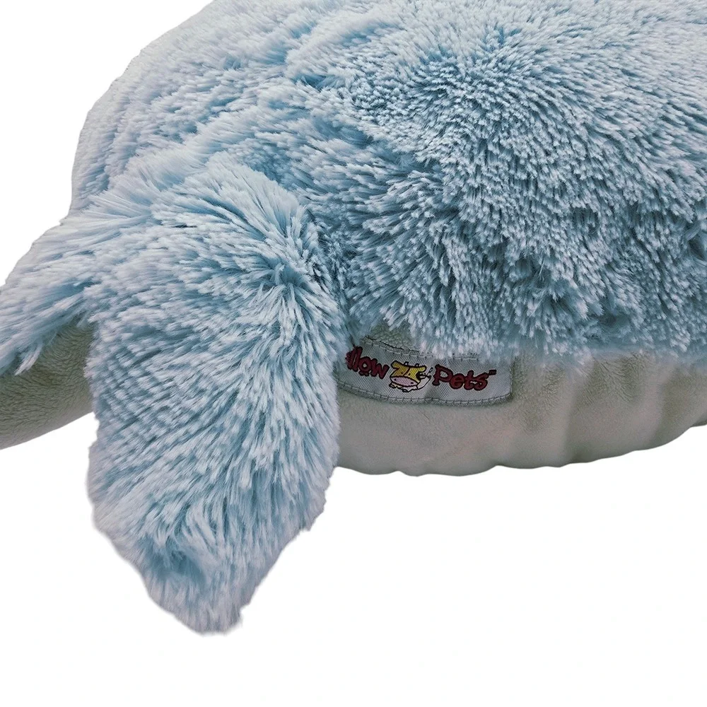 Original Pillow Pets Dolphin Blue Squeaky Plush Stuffed Animal Pillow 2010